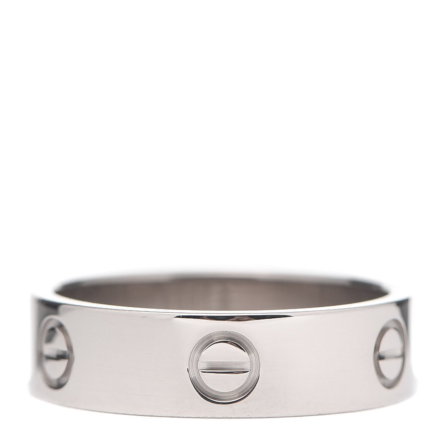 18K White Gold 5.5mm LOVE Ring 60 9