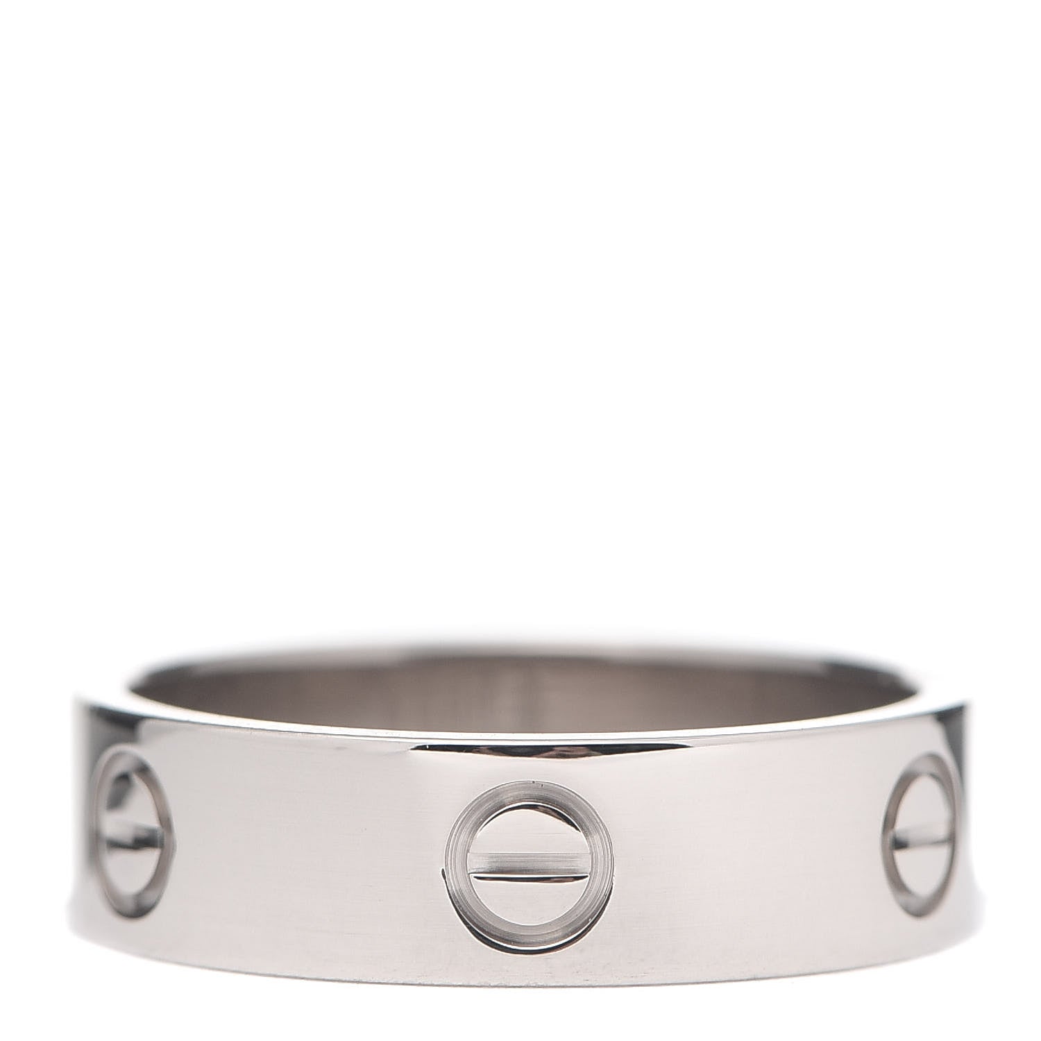 Cartier 18K White Gold 5.5mm LOVE Ring 60 9 3 of 5
