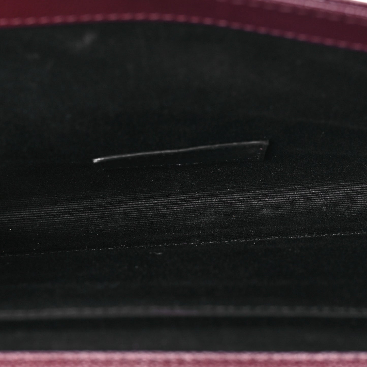 Grain De Poudre Matelasse Chevron Monogram Envelope Clutch Rouge Legion
