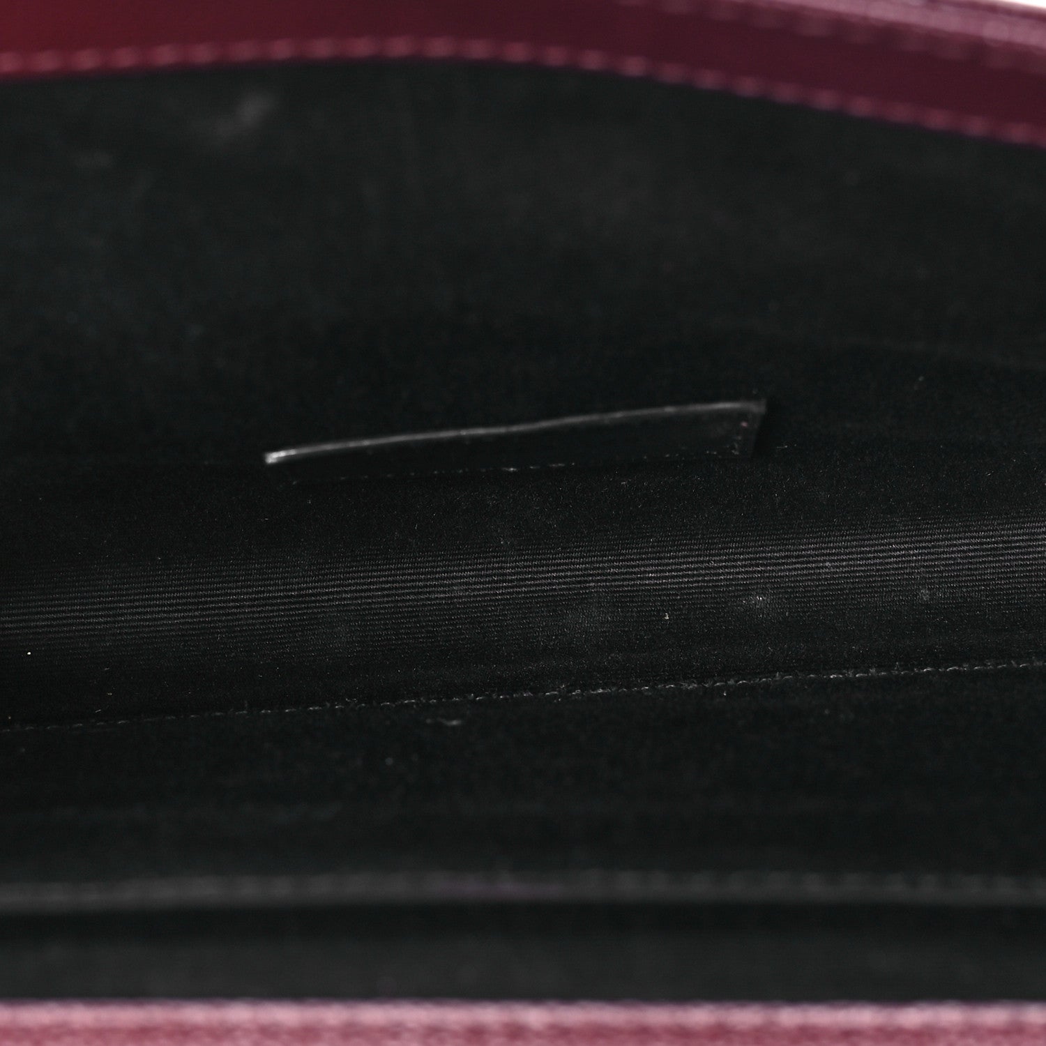 Saint Laurent Grain De Poudre Matelasse Chevron Monogram Envelope Clutch Rouge Legion 5 of 8