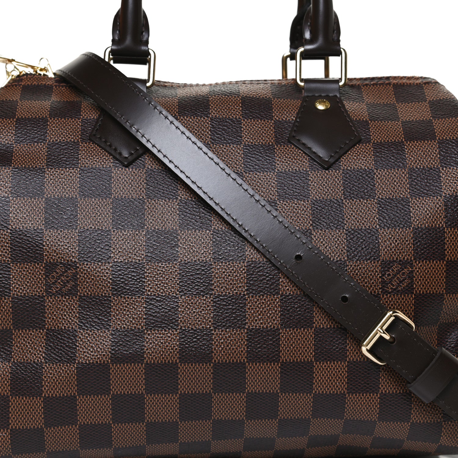 Louis Vuitton Damier Ebene Speedy Bandouliere 25 9 of 12