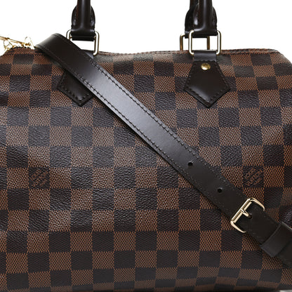 Louis Vuitton Damier Ebene Speedy Bandouliere 25 9 of 12