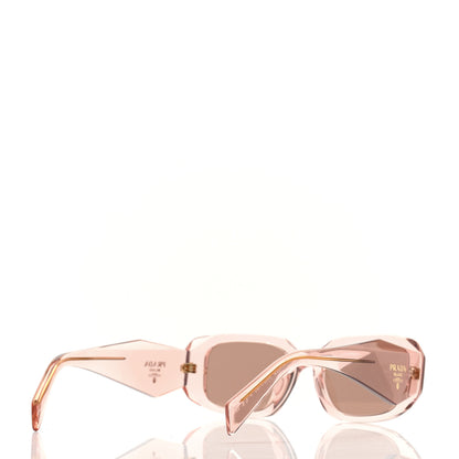 Prada Acetate Symbole Sunglasses SPR 17W Transparent Pink 4 of 8