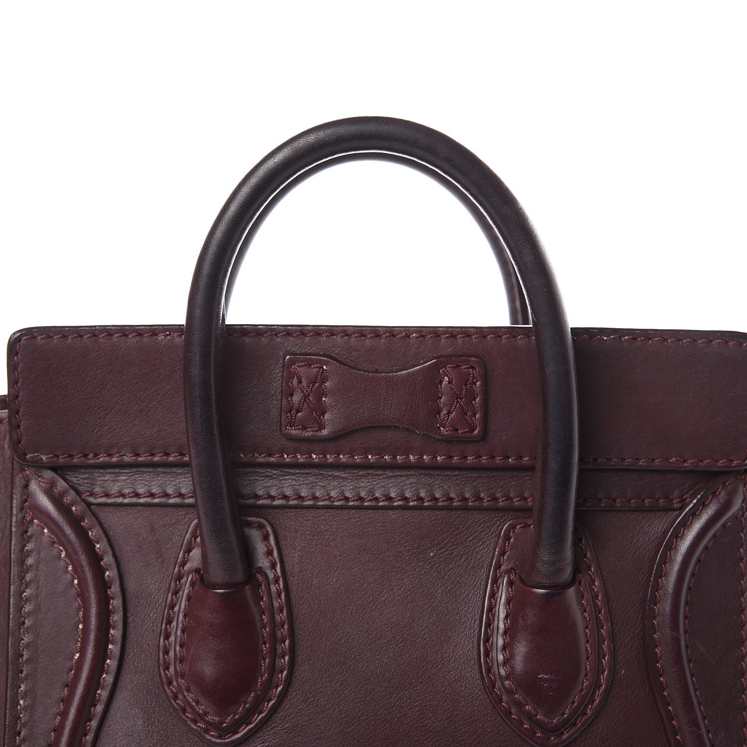 Celine Smooth Calfskin Nano Luggage Burgundy 23 of 32