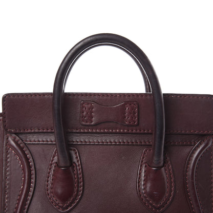 Celine Smooth Calfskin Nano Luggage Burgundy 23 of 32