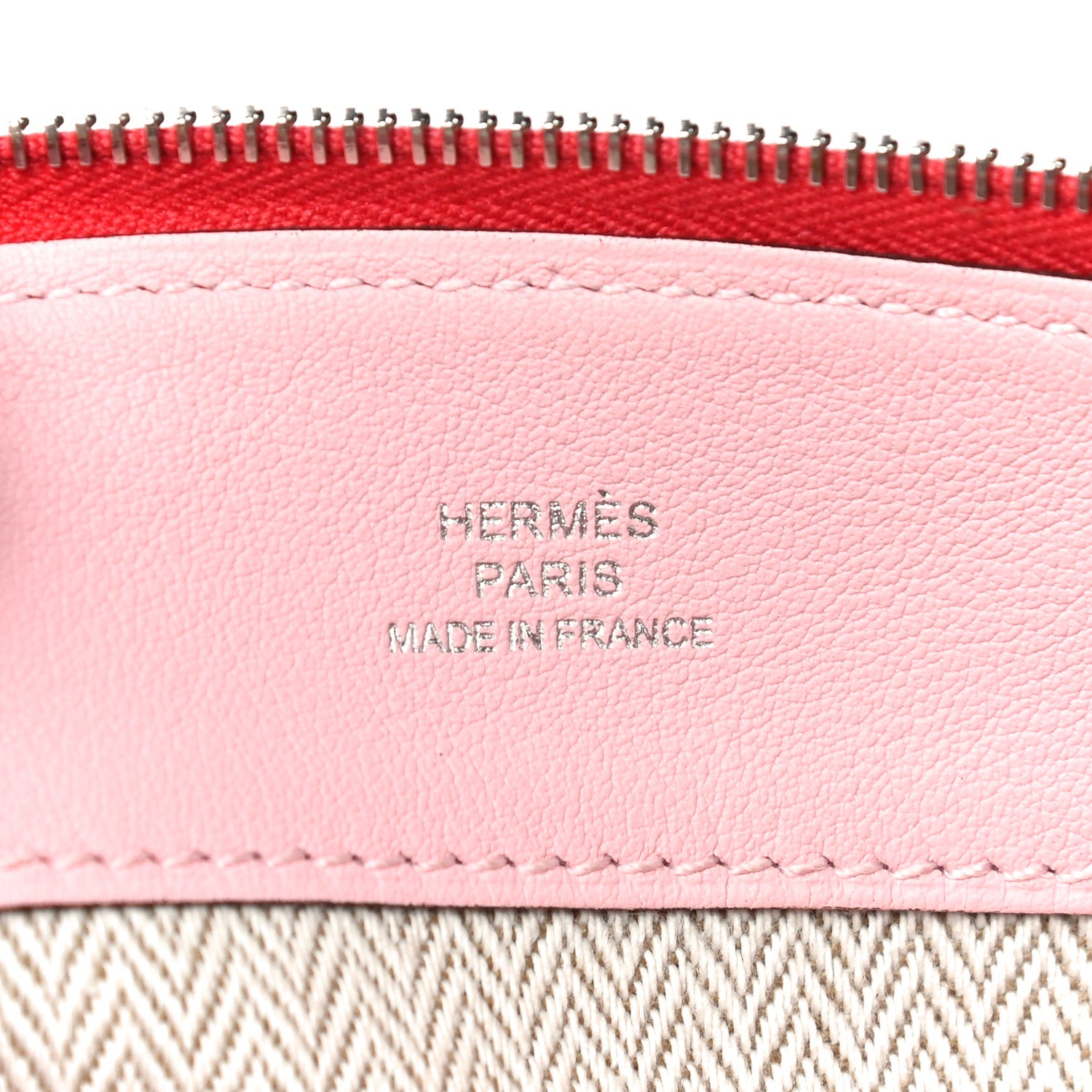Hermes Lambskin Swift Tohubohu Pouch MM Rose Jaipur Rose Sakura 6 of 14