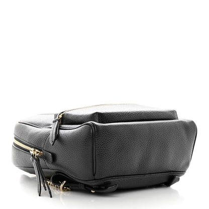 Gucci Pebbled Calfskin Soho Chain Backpack Black 4 of 14