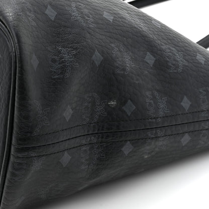 MCM Visetos Medium Liz Reversible Shopper Tote Black 27 of 30