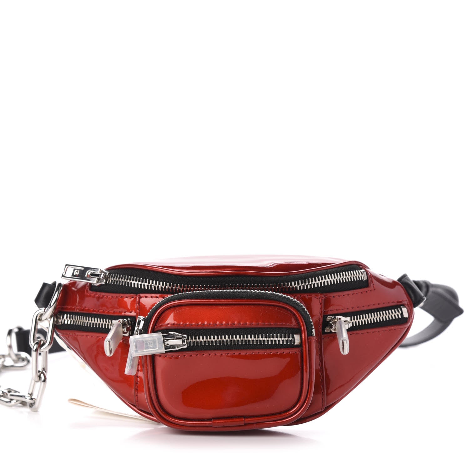 Alexander Wang Patent Attica Mini Belt Bag Red 1 of 9