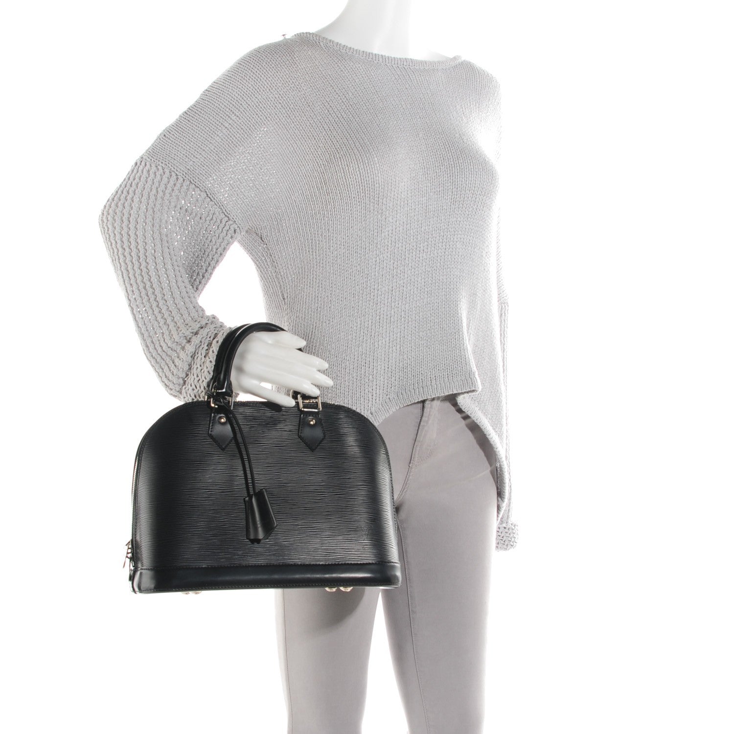 Louis Vuitton Epi Alma PM Black 2 of 7