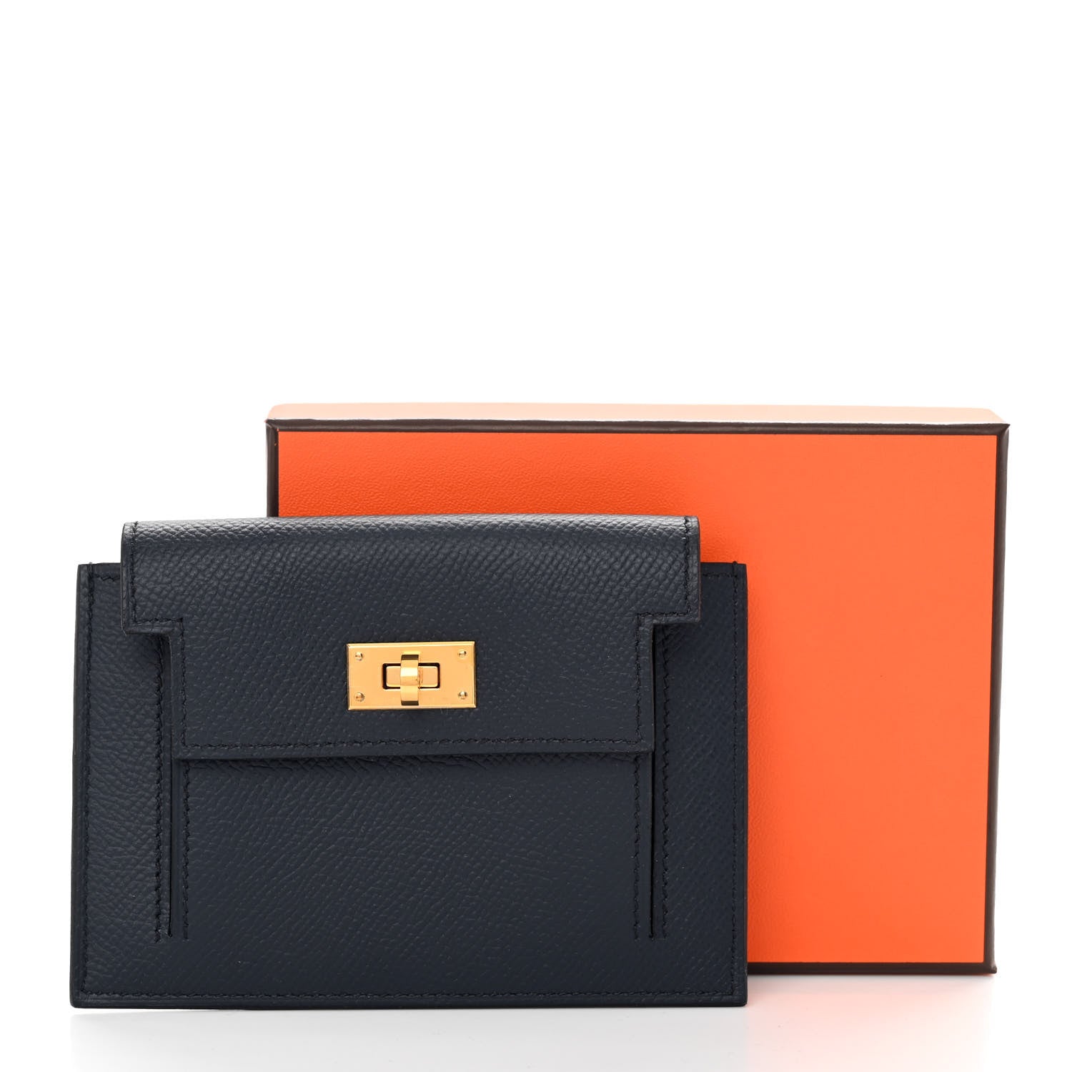 Hermes Epsom Kelly Pocket Compact Wallet Bleu Indigo 10 of 10
