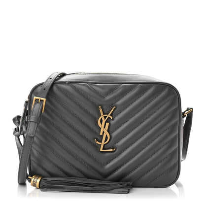 Saint Laurent Calfskin Matelasse Monogram Lou Camera Bag Dark Smog 1 of 11
