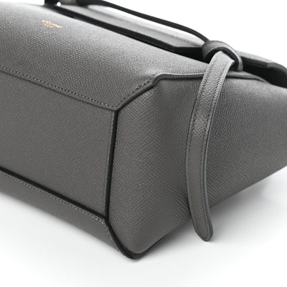 Celine Grained Calfskin Nano Belt Bag Grey 9 of 9