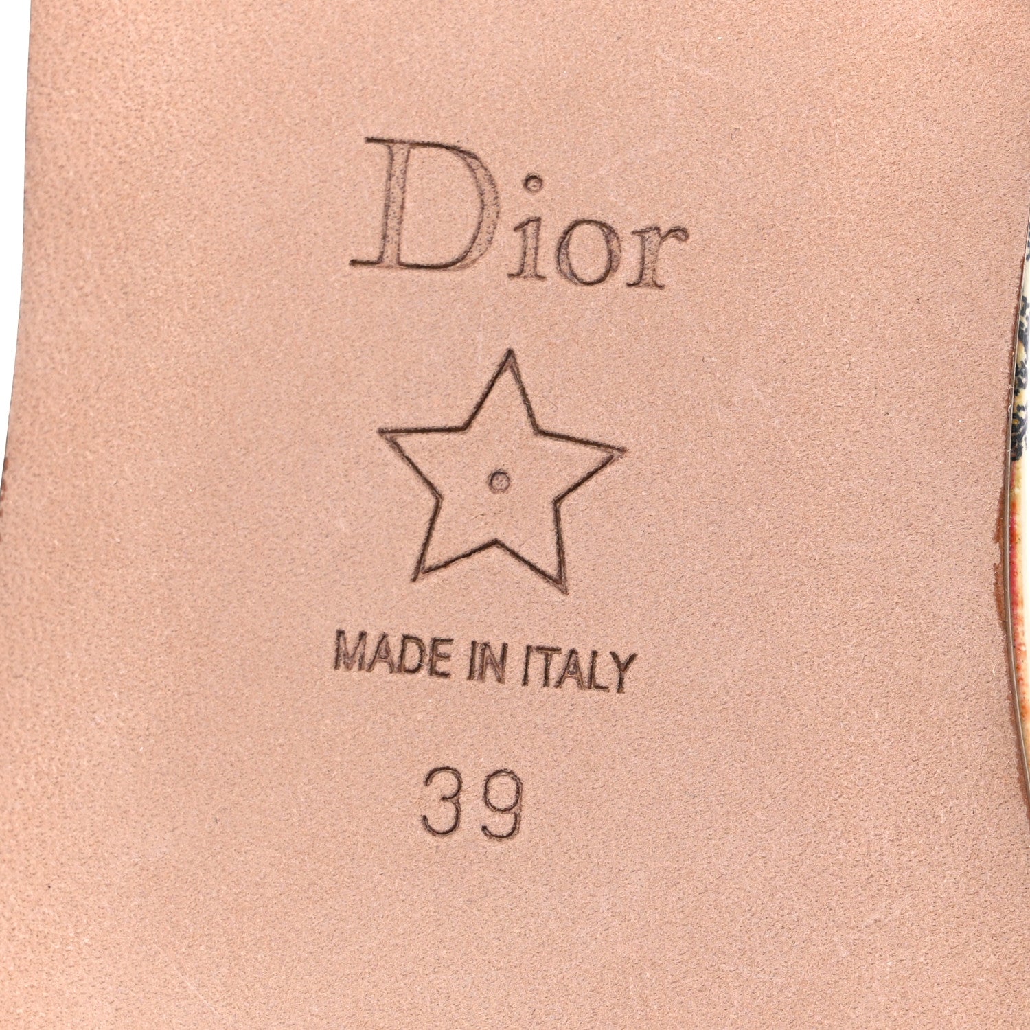 Christian Dior Canvas Toile de Jouy Embroidered Dway Flat Slide Sandals 39 Blue 8 of 11