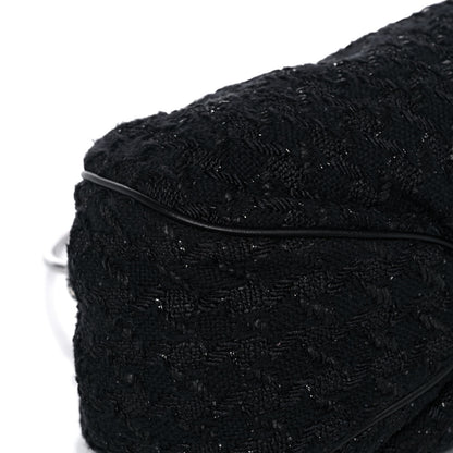 Chanel Tweed Boucle Knitting Bag Black 5 of 12