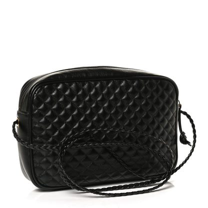 Gucci Calfskin Web Trapuntata Small GG Shoulder Bag Black 3 of 11