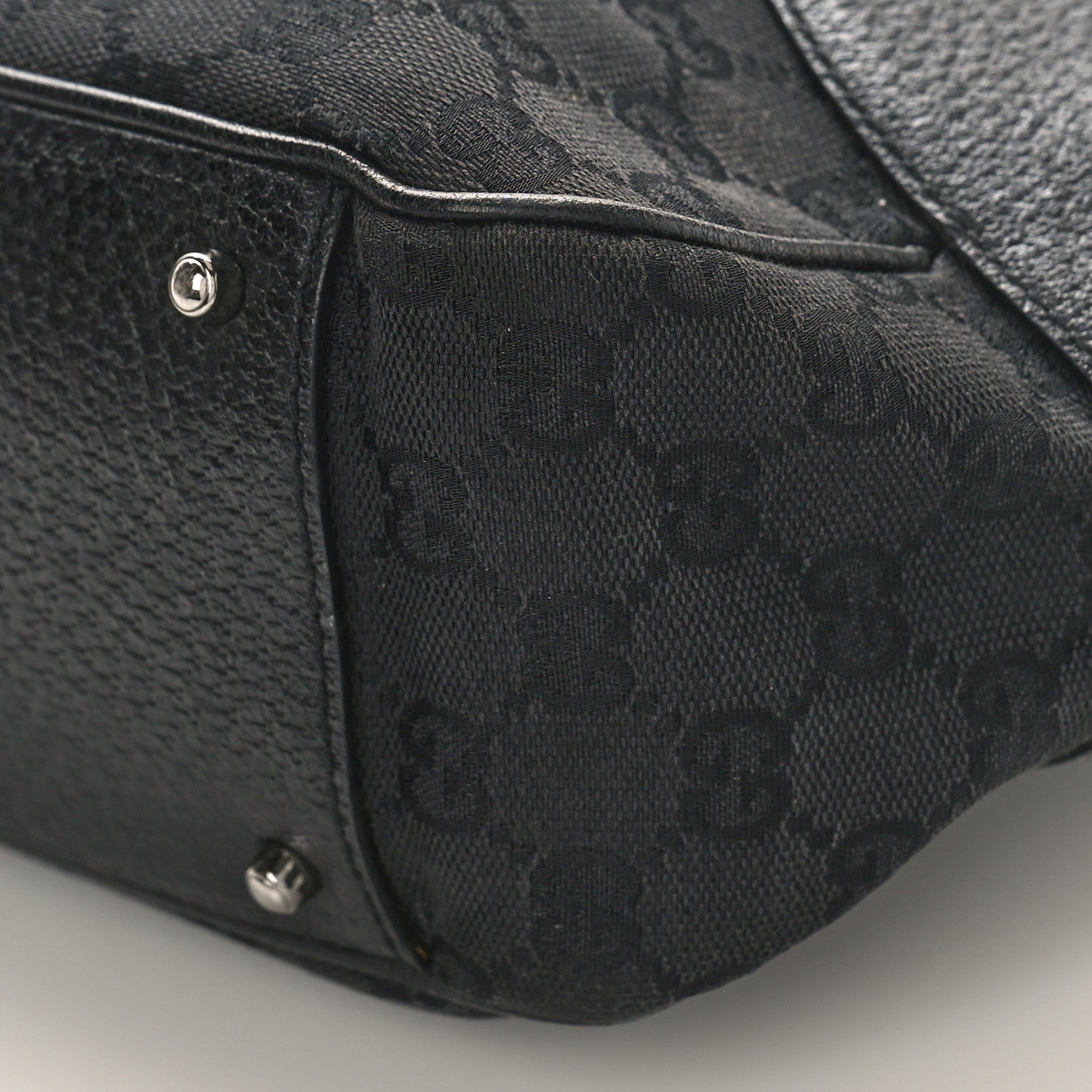 Gucci Monogram Shoulder Bag Black 9 of 11