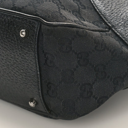 Gucci Monogram Shoulder Bag Black 9 of 11