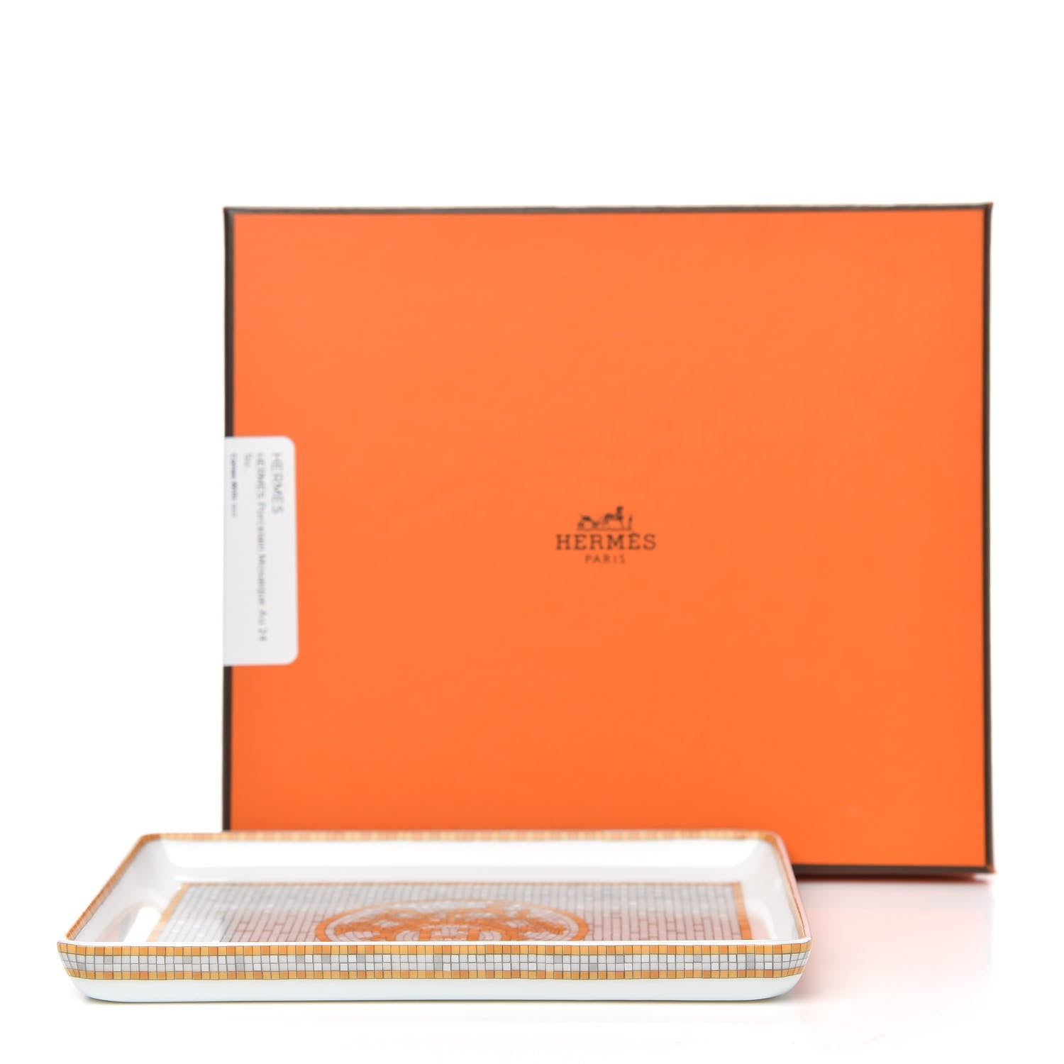 Hermes Porcelain Mosaique au 24 Sushi Plate 7 of 7