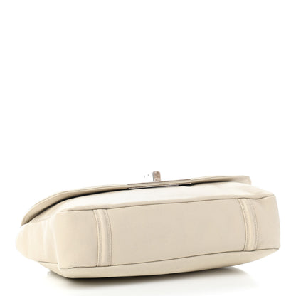 Chanel Calfskin Mademoiselle Lock Bijoux Chain Flap White 4 of 9