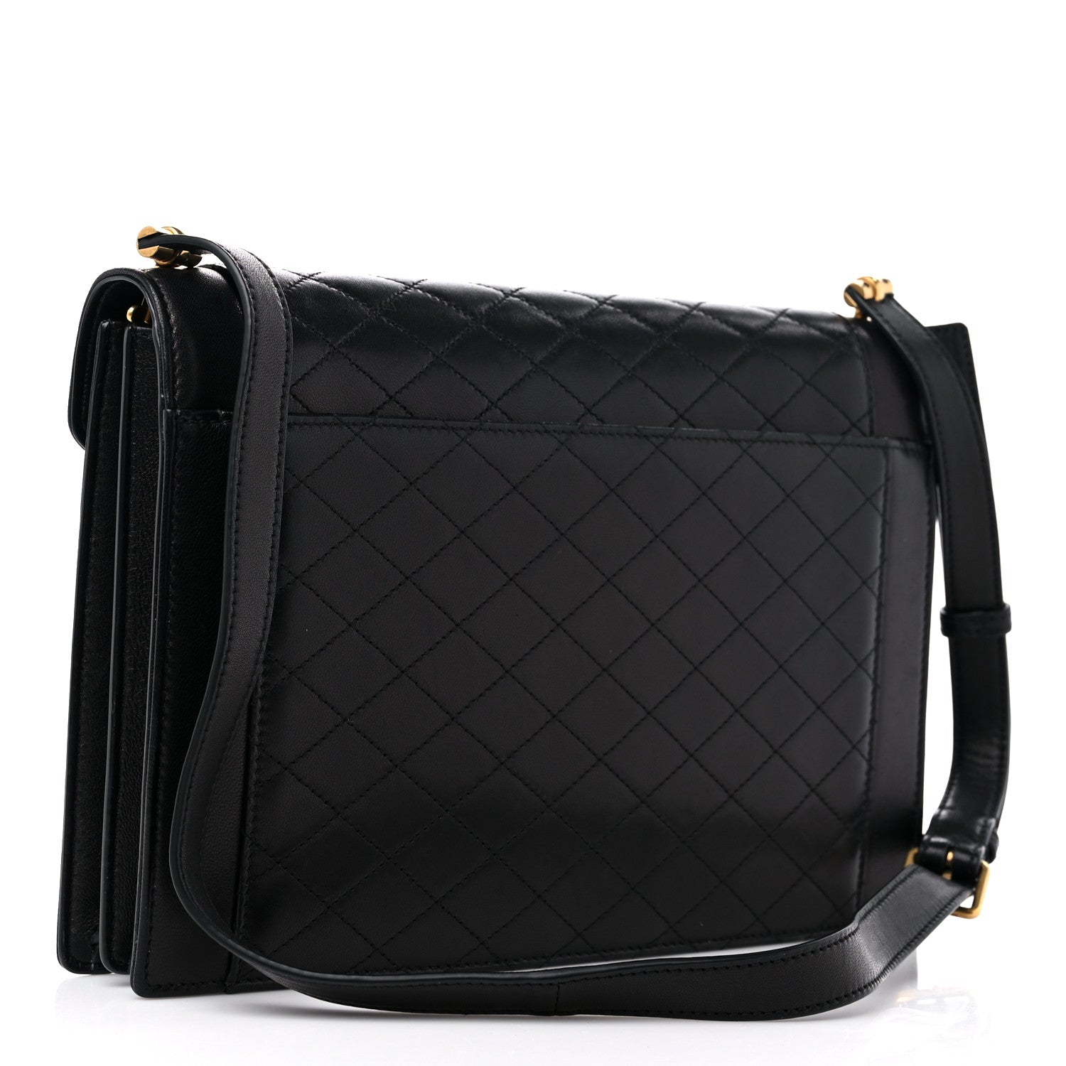 Saint Laurent Lambskin Quilted Mini Gaby Satchel Black 3 of 14