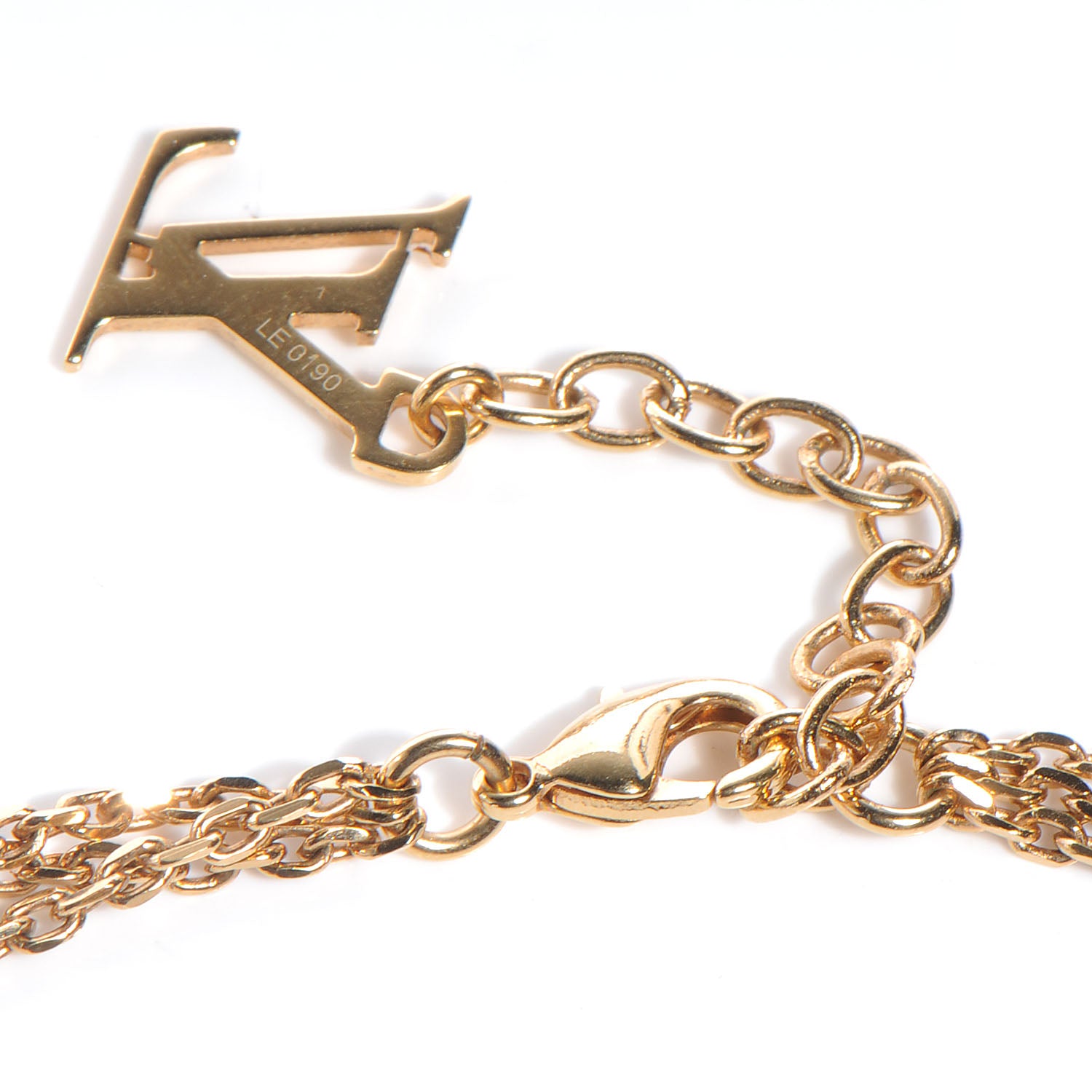 Louis Vuitton Sweet Charms Tiered Necklace Gold 6 of 7