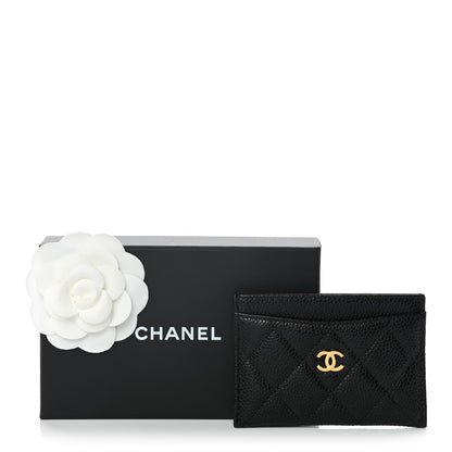 Chanel Caviar Quilted Card Holder Black 8 of 8