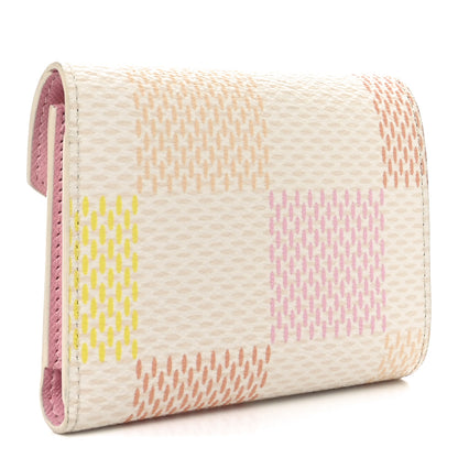 Louis Vuitton Giant Damier Victorine Wallet Peach Pink 3 of 7