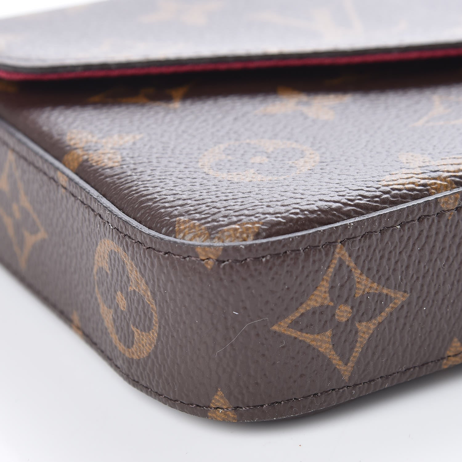Louis Vuitton Monogram Pochette Felicie Chain Wallet Fuchsia 10 of 11