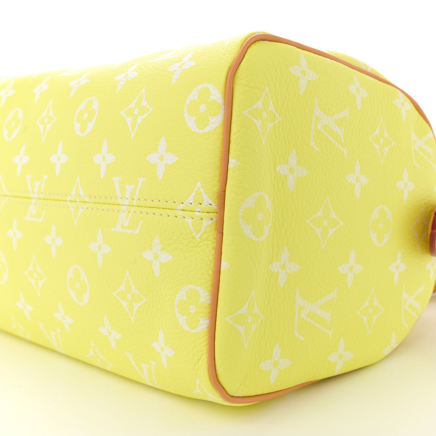 Calfskin Monogram Speedy P9 Bandouliere 25 Lemonade Yellow