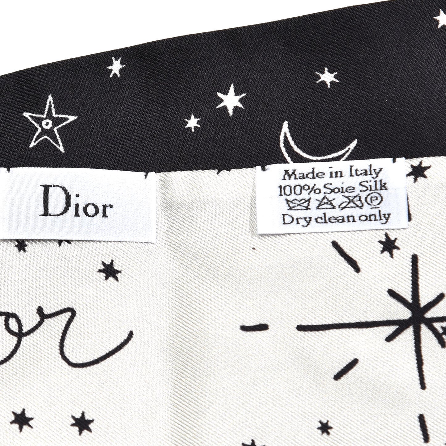 Silk Zodiac Scorpio Mitzah Scarf Black