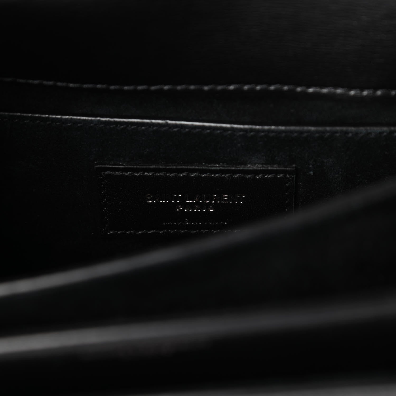 Saint Laurent Calfskin Medium Monogram Sunset Black 6 of 9