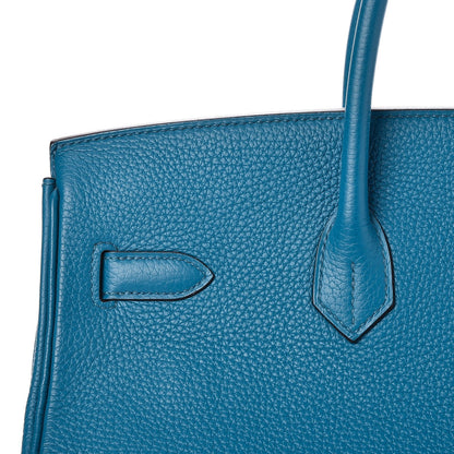 Hermes Togo Birkin 35 Bleu Izmir 26 of 32