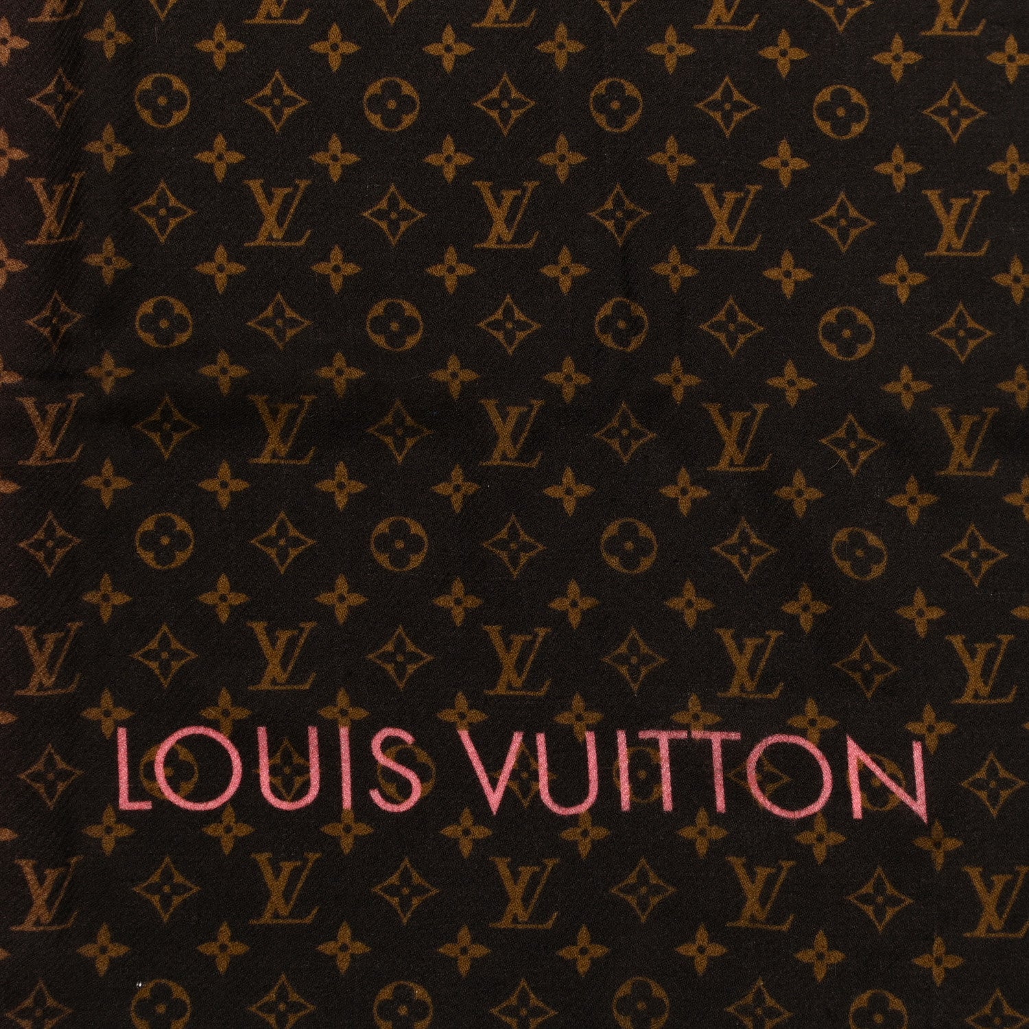 Louis Vuitton Wool Monogram Telling Stole Rose Corail 2 of 4