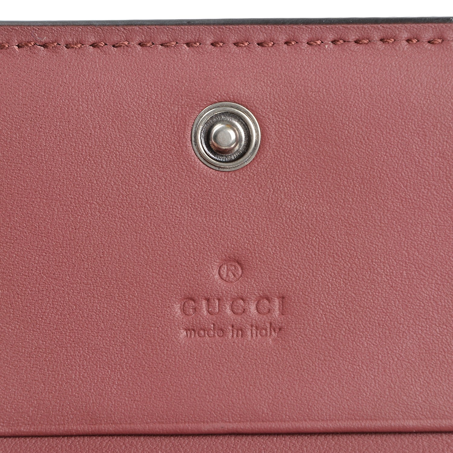 Gucci GG Supreme Monogram Blooms Card Case Beige Multicolor Dry Rose 6 of 8