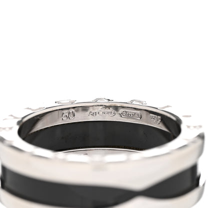 Bulgari Sterling Silver Ceramic Save The Children One-Band Ring 50 5.25 6 of 7