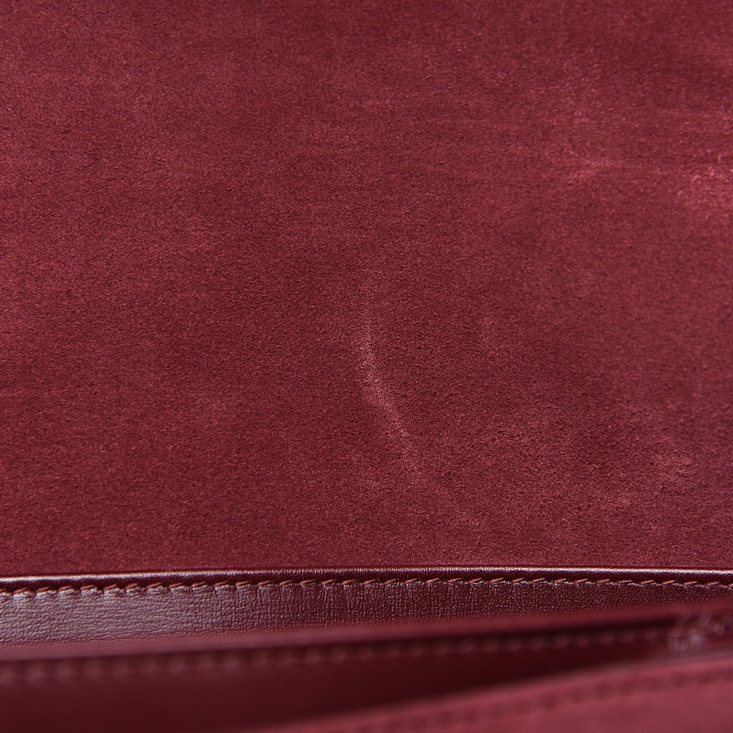 Suede Medium Arli Flap Shoulder Bag Vintage Bordeaux