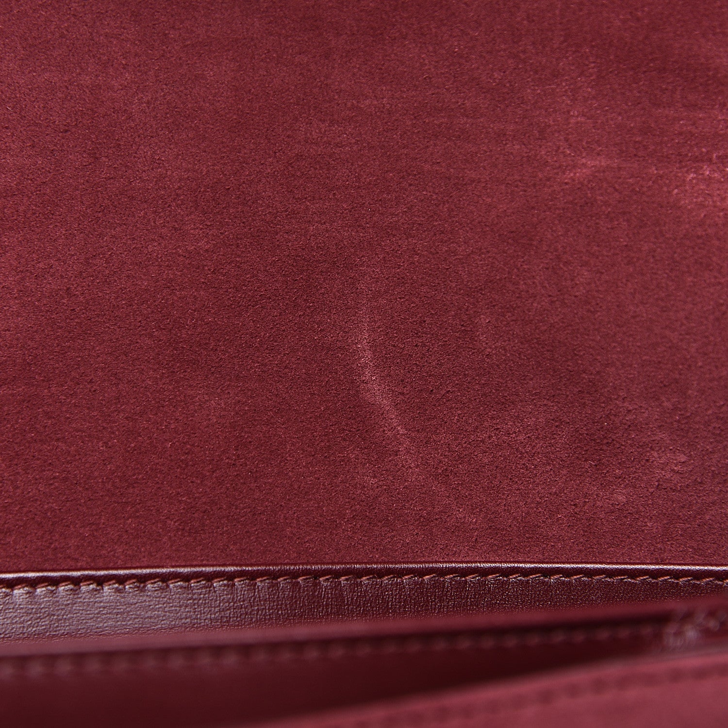 Gucci Suede Medium Arli Flap Shoulder Bag Vintage Bordeaux 10 of 10