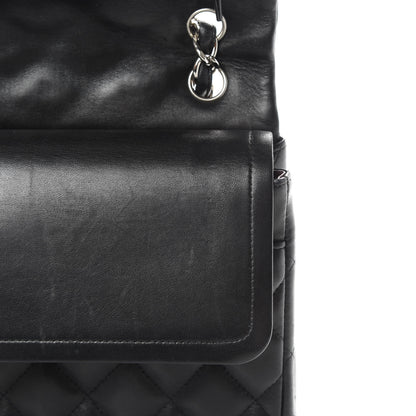 Chanel Lambskin Quilted Jumbo Double Flap Black 12 of 17