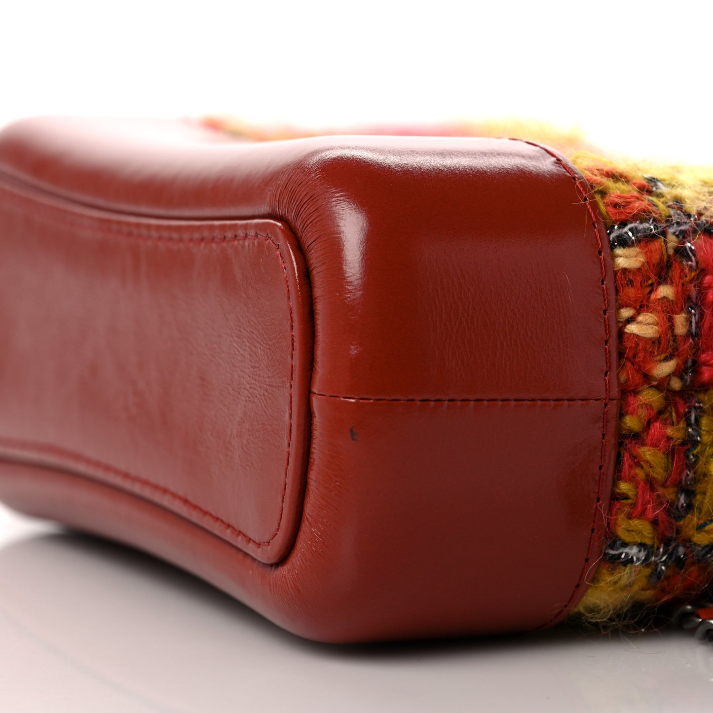 Tweed Calfskin Small Gabrielle Hobo Red Multicolor