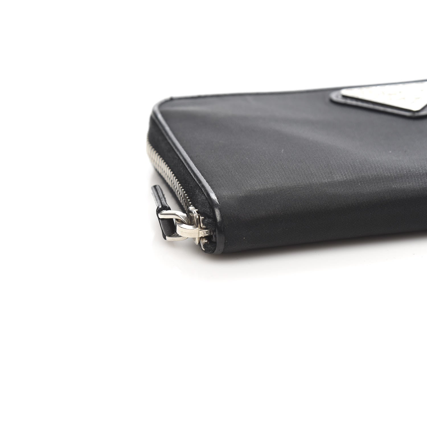Prada Tessuto Light Nylon Zip Around Wallet Black 8 of 10