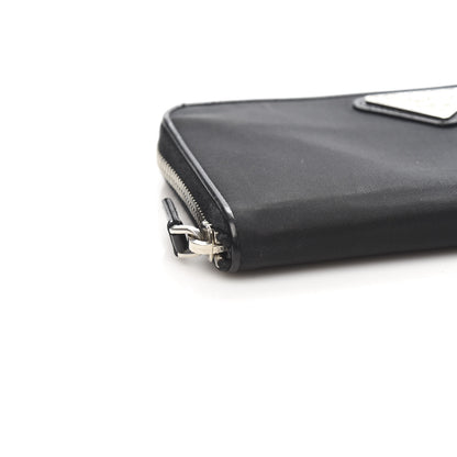 Prada Tessuto Light Nylon Zip Around Wallet Black 8 of 10