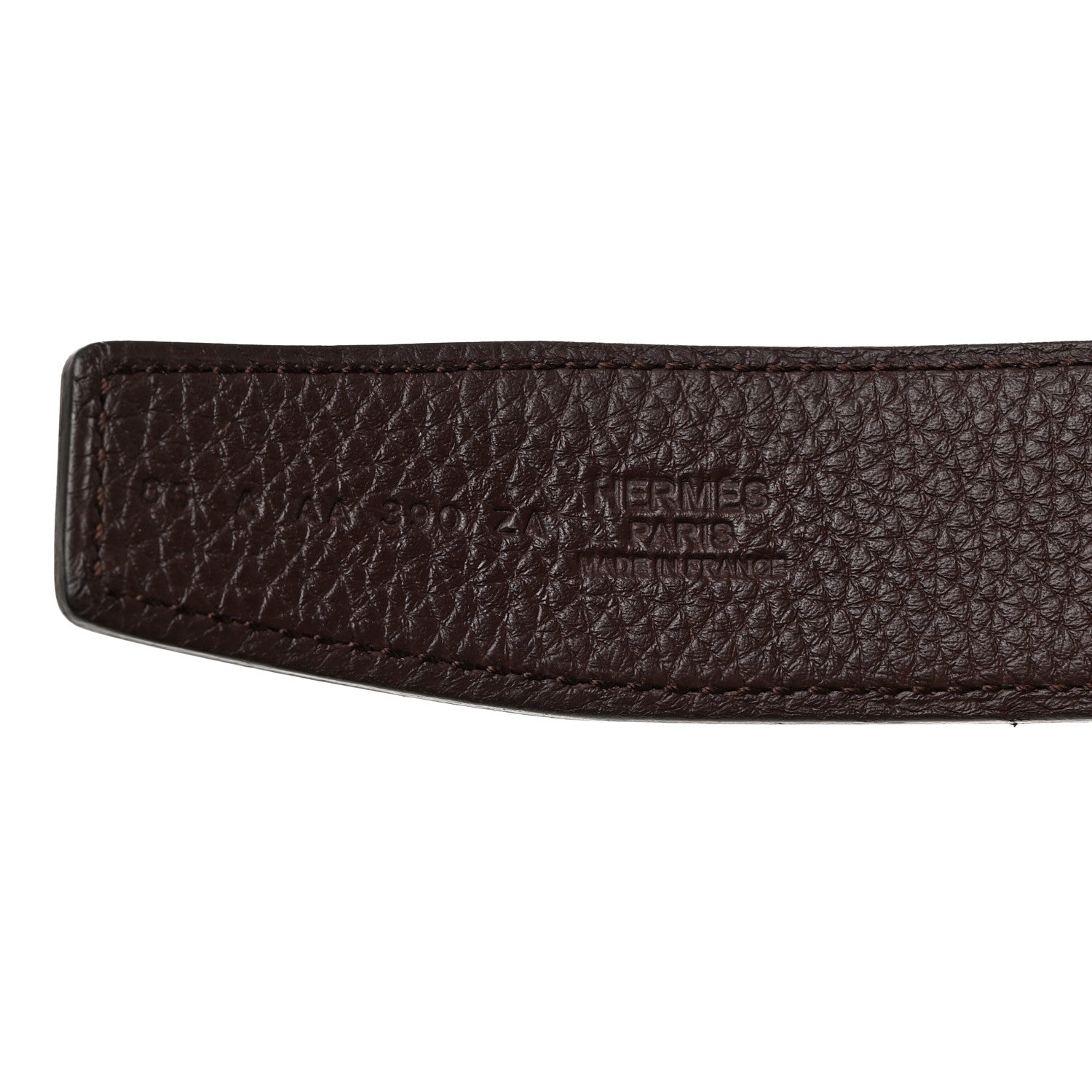 Hermes Box Togo Reversible 32mm H Belt Black Chocolate 6 of 10