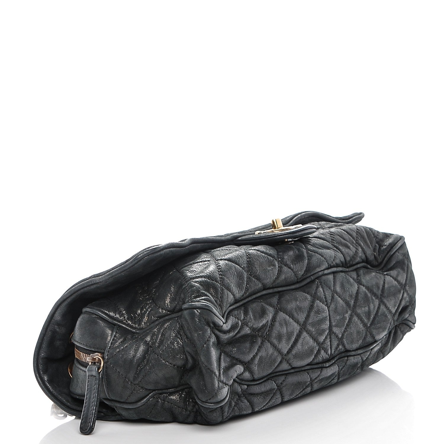 Chanel Iridescent Calfskin Quilted Large Shiva Flap Black 4 of 7