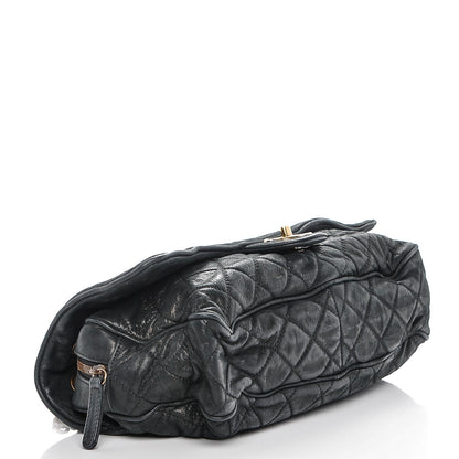 Chanel Iridescent Calfskin Quilted Large Shiva Flap Black 4 of 7