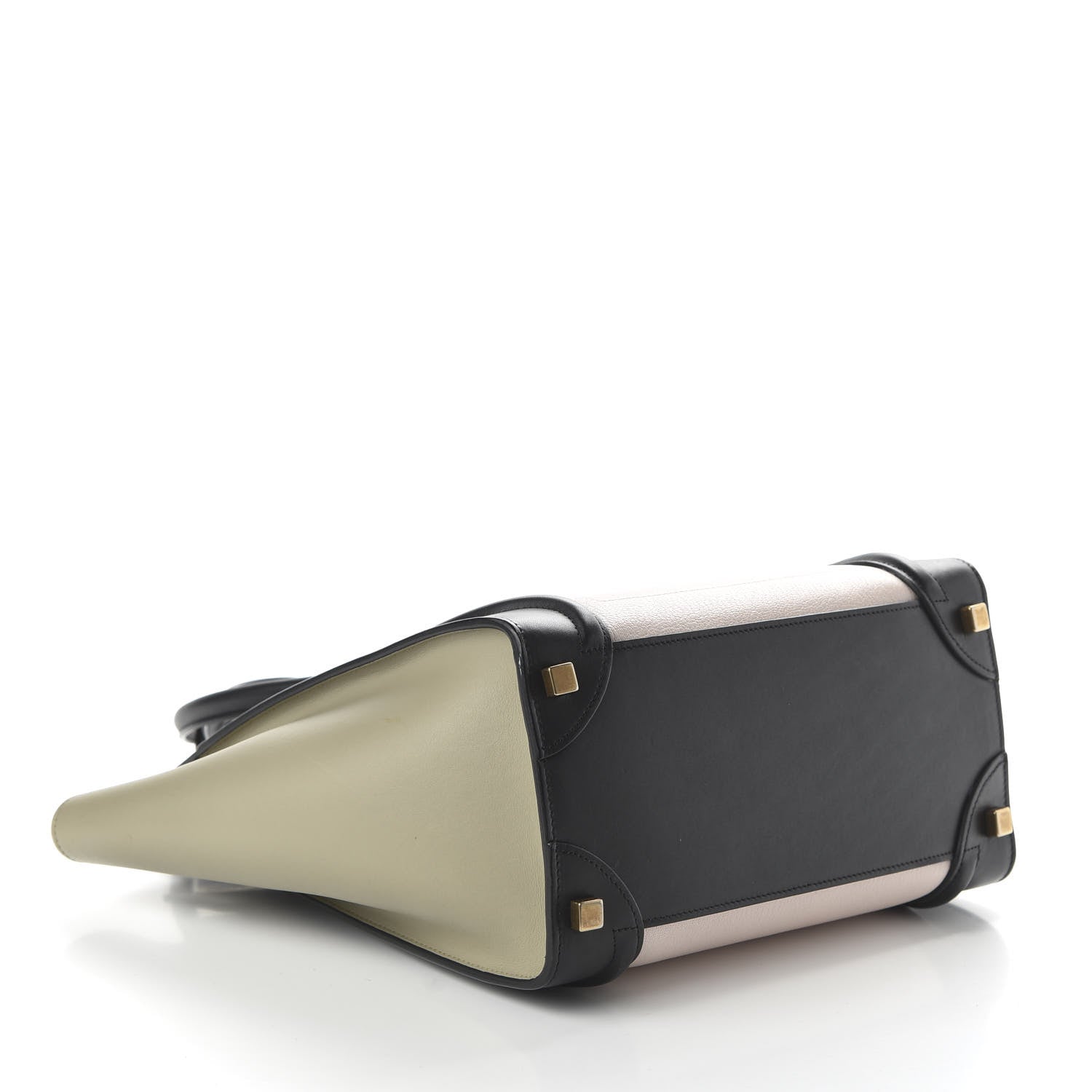 Celine Goatskin Smooth Calfskin Micro Tri-Color Luggage Olive 4 of 9
