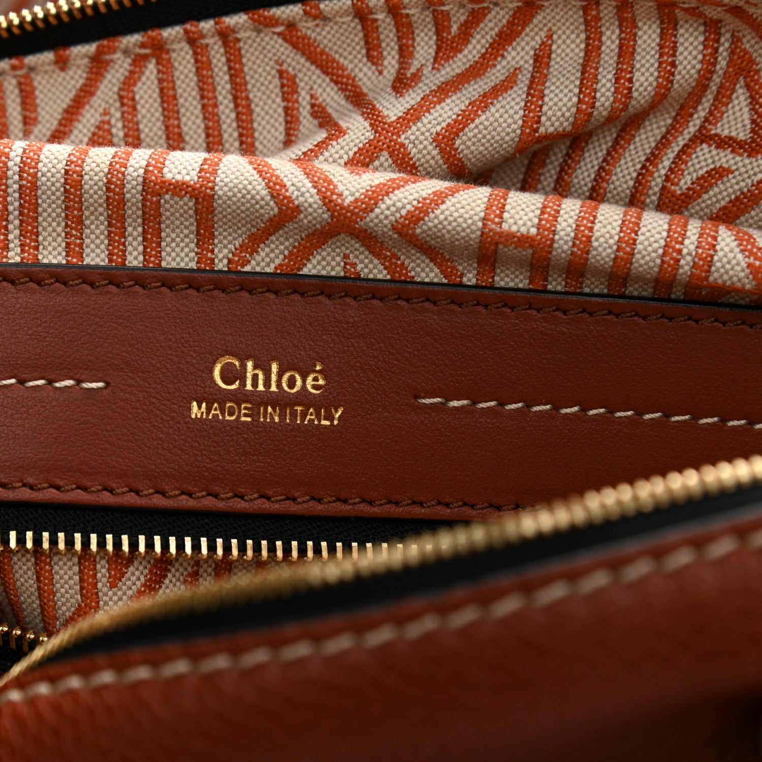 Chloe Calfskin Medium Daria Sepia Brown 7 of 11