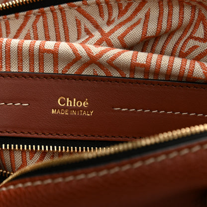 Chloe Calfskin Medium Daria Sepia Brown 7 of 11