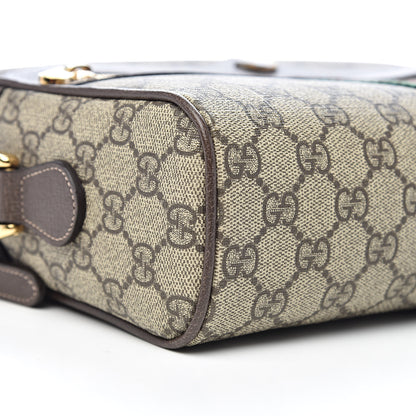 Gucci GG Supreme Monogram Web Small Ophidia Shoulder Bag Brown 6 of 12