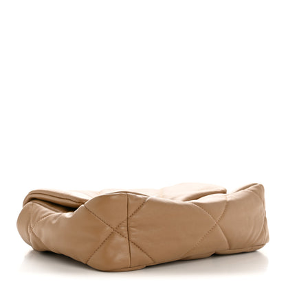Chanel Lambskin Quilted Medium Chanel 19 Flap Beige 4 of 13
